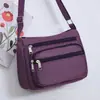 Bolsa de Ombro Casual, Bolsa Multicamadas, Bolsa Grande de Tecido Oxford para Mães, Mochila para Meia-Idade, Bolsa Transversal de Lona para Celular