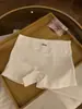 Ropa interior de seguridad tipo boxer dos en uno de cintura media-alta para mujer, adecuada para deportes y uso en casa, anti-exposición, delgada, amigable con la piel, cómoda, entrepierna de algodón puro