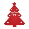 Nuevos Porta Cubiertos Navideños Transfronterizos de Fieltro para Decoraciones de Mesa, Vajilla de Árbol de Navidad, Vajilla de Alce, Ángel, Copo de Nieve