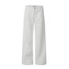 Calça Jeans Casual Reta Estilo Retro Americano 11Kn para Homens e Mulheres Cleanfit Simples Tendência Look Afinando Pura Sarja de Algodão