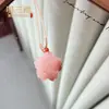 Libro Rojo Pequeño Explosiones Seda Dorada Jade Flor de Durazno Elaboración Candado Xiangyun Accesorios Flor de Durazno Elaboración Hebilla Ping An Hojas Colgante de Jade