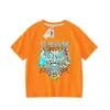 2025 Nueva Camiseta de Manga Corta Linda Fiesta Dragón Alma Dios de la Guerra Verano para Niños Niños Guerrero Mecha Ropa para Niños