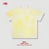 Camiseta de Algodón-Lino de 160g con Estampado a Mano para Hombre Bk, Tacto Suave, Algodón Puro, Manga Corta, Estilo Americano High Street, Marca de Moda, Camiseta Holgada de Moda Americana