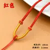 Cordón de Colgante Ajustable DIY Hecho a Mano Trenzado Colgante de Jade Pixiu Cera de Abeja Buda Amuleto Cordón para Colgar Cordón de Collar de Ocho Hilos Venta al por Mayor