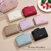 Billetera Corta para Mujer Transfronteriza Ins Moda Simple 70% de descuento Logo Herraje Ranuras para Múltiples Tarjetas Venta al por Mayor
