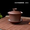 Atacado areia roxa Yixing genuíno kung fu jogo de chá Tigela de chá sancai tigela 160ml bule xícara de chá Zhu lama tampa de cerâmica Tigela