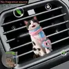 Lindo Clip de Perfume para Ventilación de Coche de Gato Gatito Acrílico Decoración de Coche Accesorio de Interior Adorno de Fragancia