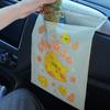 Bolsa de basura autoadhesiva desechable para coche, para escritorio de oficina, limpieza de coche, sin marcas.
