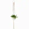 Cuerda de Algodón Tejida a Mano Estilo Bohemio Maceta para Plantas y Flores Cesta Colgante Bolsa de Red Cuerda para Colgar Colgante de Pared Cuerda para Colgar
