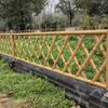 Construcción Rural Nuevas Barandillas de Bambú para Separar Céspedes, Barandillas de Acero Inoxidable Imitación Jardín, Paneles de Valla de Bambú y Cerramientos de Valla con Patrones