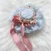 Pinza para el Cabello de Lazo de Cinta Lolita Multicolor Sombrero de Encaje Accesorio para el Cabello