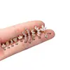 F136 Titanio Incrustado Circonita Corona Luna Hoja Curva Diente Interno Labio Uña Hueso de la Oreja Uña de la Oreja Rueda de la Oreja Joyería para Piercing 0.9