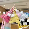 Llavero de oso de cuero transfronterizo colgante para mochila de estudiante regalo pequeño creativo accesorio DIY