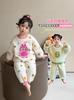Pijama Feminino 2025 Novo Infantil Bebê Primavera Outono Inverno Flanela Quente Roupa de Casa Meninas Outono e Inverno Conjuntos