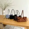 Bolso de gamuza coreano para mujer de otoño e invierno, bolso cruzado de hombro de nicho minimalista, bolso tote de gran capacidad para el día a día