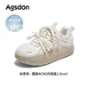 Zapatos Blancos de Suela Gruesa Augu Shiden para Mujer 2026 Nuevo Estilo de Verano con Mayor Altura, Suela Suave, Cómodas Zapatillas Deportivas Casuales
