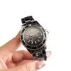 Nuevo Reloj para Hombre con Correa de Cerámica Negra y Esfera Personalizada de Calavera, Estilo Deportivo, Reloj de Moda para Hombre, Accesorio de Moda