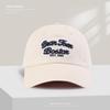 Chapéu Macio Estilo Retrô Americano para Mulheres com Bordado de Letras Tridimensionais, Boné de Bico de Pato para Estudantes, Boné de Beisebol para Casais, Chapéu de Sol Masculino Tendência