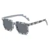 Gafas de Sol de Mosaico Fiesta Fiesta Gafas Divertidas Moda de Celebridades de Internet Gafas Decorativas Rendimiento de Baile Gafas de Sol de Moda