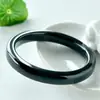 Pulsera de jade Hetian de Xinjiang natural para mujer Pulsera cuadrada verde torre verde oscuro Pulsera de jade zafiro ensanchada engrosada pulsera de jade