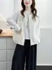 Chaleco de Otoño Temprano Ropa para Mujer 2026 Nuevo Estilo Sin Mangas Versátil Simple Moda Holgado Casual Cremallera Chaleco Exterior Chaleco
