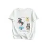 Camiseta de Manga Corta con Estampado Divertido de Cachorro de Dibujos Animados para Mujer, Nuevo Estilo de Verano Holgada Casual Versátil Estilo Perezoso Top para Mujer