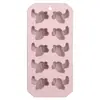 Molde de hielo de silicona de flamenco en stock, molde de hielo de silicona DIY, molde de cubitos de hielo multi-forma para uso doméstico, grado alimenticio