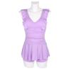 Traje de baño conservador de una pieza para mujer, Traje de baño para aguas termales, Aspecto adelgazante push-up para mujer, Piaorshu 1585, Una pieza Envío directo