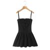 Puro Spice Girl Sexy Alça Vazada Saia de Vestido com Alça Justa na Cintura Nova Primavera Elegante Saia Ombro Tubinho