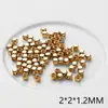 Acero Inoxidable Vacío Electrochapado Oro 18K Cuentas Sueltas Arroz DIY Pulsera de Cuentas Hecha a Mano Collar Accesorios de Joyería Materiales Venta al por Mayor