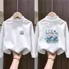 Camiseta térmica de forro polar cepillado para niños, cuello medio alto, capa base, Otoño/Invierno, estilo nuevo, para niños, capa interior cálida, estilo coreano, top casual