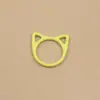 Directamente del fabricante: Broches de Dibujos Animados de Aleación con Forma de Oreja de Gato de Colores, Herramientas de Tejido DIY, Anillas Cerradas, 9 Colores Disponibles