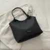 Bolso Cruzado Casual Estilo Coreano Color Sólido 2026 Nuevo Texturizado Casual Gran Capacidad Vintage Chic de Hombro Único para Mujer
