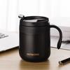 Copo Térmico de Café para Mulheres, Copo de Água Pequeno Portátil de Aço Inoxidável para Escritório com Alça, Presente Corporativo Portátil