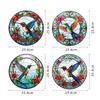 JD136 combinación de colibríes transfronterizos pegatinas estáticas pegatinas de advertencia anticolisión color 3D pegatinas estáticas para cristal de ventana removibles