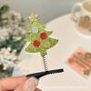 Pinza para el pelo de asta de Navidad tridimensional sombrero de Navidad accesorios para el cabello clip para flequillo navideño clip de pico de pato clip superior decoraciones de pinza para el pelo