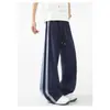 Pantalones casuales de pierna recta para hombre con diseño moderno, estilo deconstruido, pantalones casuales holgados y con caída, ropa de hombre para comercio transfronterizo