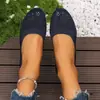 Amazon 2026 Primavera/Verano Nuevos Mocasines Planos de Punta Redonda de Tejido Fly de Talla Grande Europeos y Americanos para Mujer Venta al por Mayor
