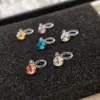 Brillantes Shijia Huazi Clips para Orejas de Resina de Cinco Milímetros Convenientes Accesorios para Orejas de Estrella Sin Perforar Clips para Cartílago Auricular Accesorios para Orejas Huazi