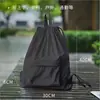 Mochila com cordão impermeável de nylon, grande capacidade, leve, adequada para estudantes, deslocamento, esportes, fitness e viagens, com design de cordão