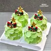 Decoración Pastel Navideño 2025 Moño Campana Enchufe Árbol de Navidad de los Deseos Estrella de Cinco Puntas Vela Decoración para Hornear