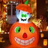 Casa Embrujada Fiesta en el Jardín de Halloween Calabaza Brillante Escondite de Fantasma Decoración Inflable Que Se Puede Subir y Bajar