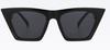 Gafas de sol de ojo de gato personalizadas de Amazon, de moda europea y americana, para mujer, con montura colorida transparente, modernas y combinables.