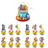 Nueva decoración para fiesta temática de Winnie the Pooh, bandera de cumpleaños infantil, pastel, tarjeta, globo, traje