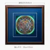 Pigmento Mineral Natural de Nepal Chapado en Oro Mantra de Seis Caracteres del Tíbet Mandala Pintado a Mano Pintura Decorativa Pintura Colgante Thangka
