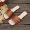 Sandálias Femininas Slip-On de Comércio Exterior Transfronteiriças para Uso ao Ar Livre, Nova Moda Verão 2026 Sandálias Planas Versáteis Casuais de Praia