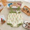 Saco de Roupas de Peido Verão Roupas de Bebê Tesouro Feminino Sling Triângulo Roupas de Escalada Flor Coelho Recém-nascido Roupas de Bebê Roupas de Verão