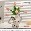 Vaso de Arte de Modelagem de Corpo Humano de Alta Qualidade, Arranjo de Flores para Sala de Estar, Decoração para Armário de Vinho em Casa, Ornamentos de Nicho Atacado