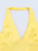 Produto Novo de Verão 2026 Estilo Europeu e Americano Sexy Decote em V Profundo Poá Textura de Cetim de Seda Vestido Midi para Mulheres 3152/387