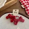 Estilo Coreano Nuevo Estilo Año Nuevo Manzana Roja Fresa Lazo para el Cabello Lindo Bebé Alta Elasticidad Goma Elástica Cuerda para el Cabello